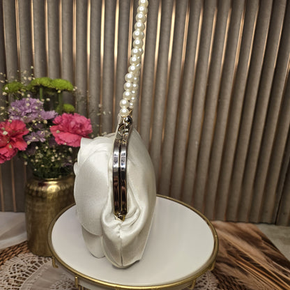 Flower Handbag - White